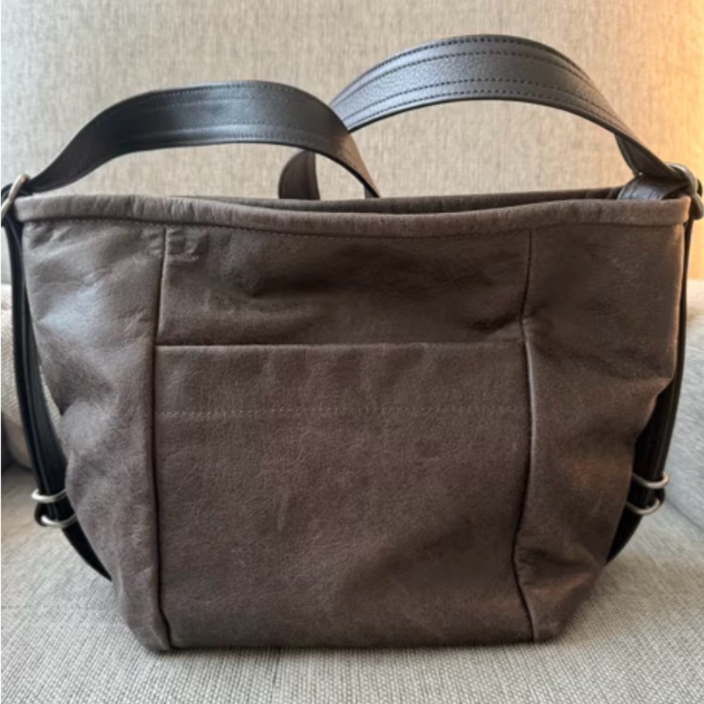 Rough & Tumble Hartley Small Brown / Chimney Leather Shoulder Bag Convertible